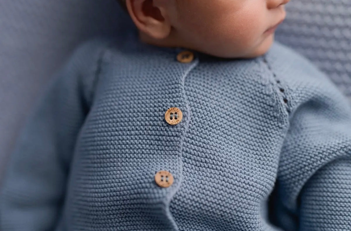 Micu Micu | Baby Knit Set - Blue Jeans