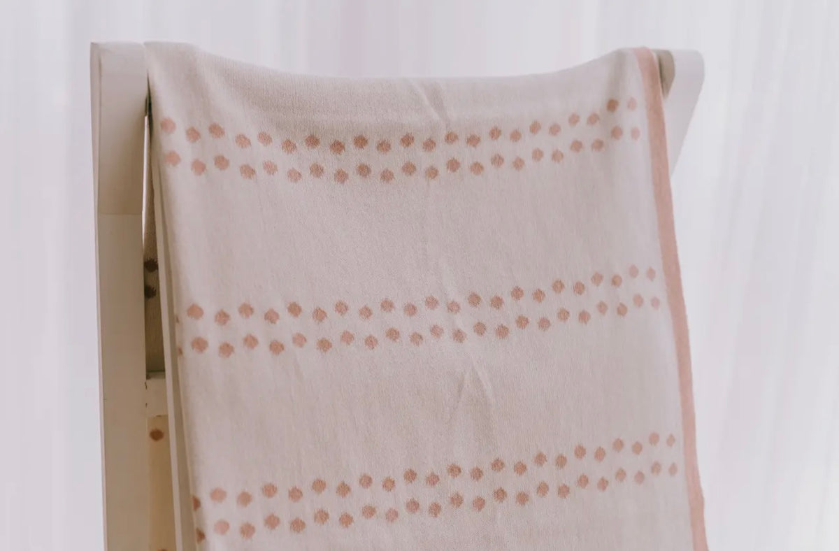 Micu Micu | Pink Dots Knit Blanket