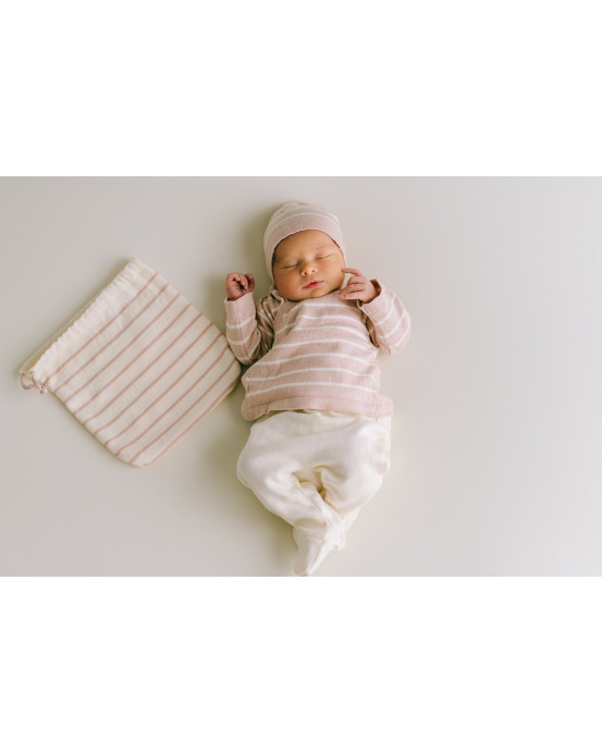 Micu Micu | Pink Striped Newborn Set
