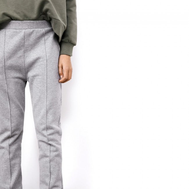 Gray Label | Slim Fit Trousers - Grey Melange
