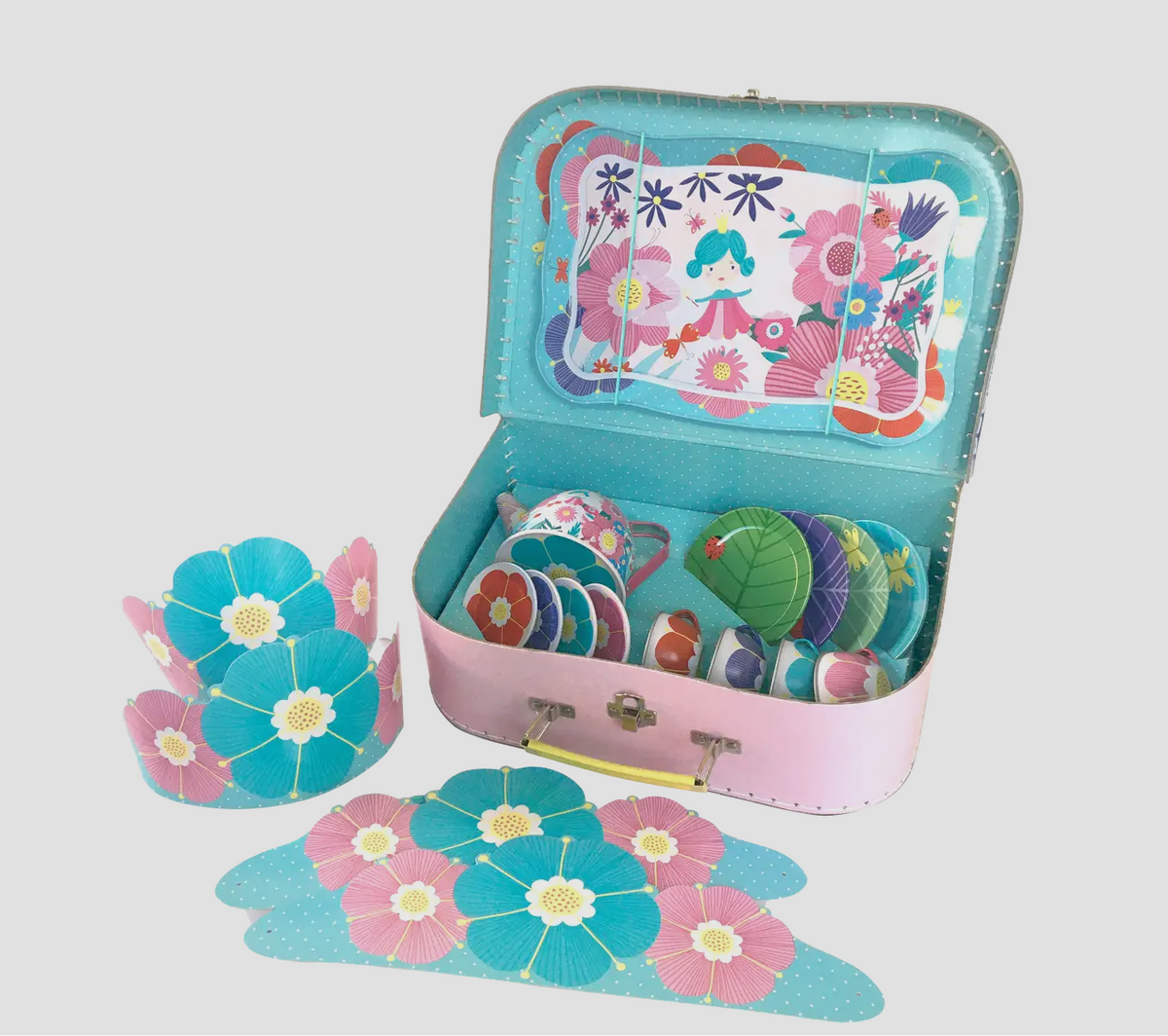 Bright Stripes | Flower Fairy Tin Tea Set