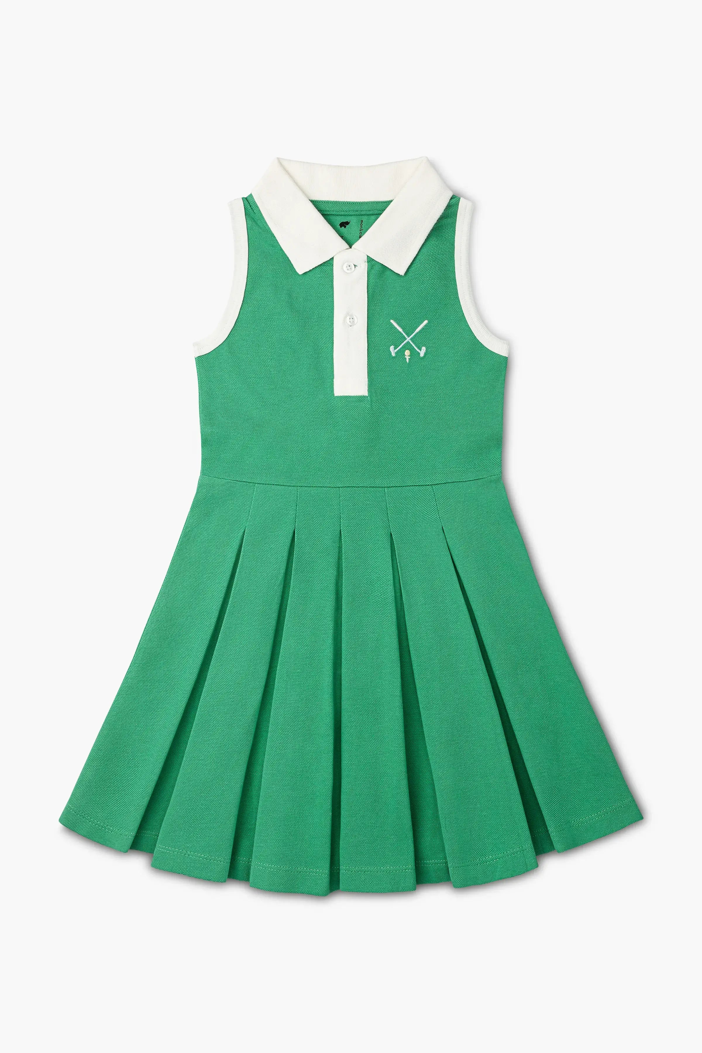 Monica & Andy | Green Pleated Tennis Dress Monica & Andy | Green Pleated Tennis Dress