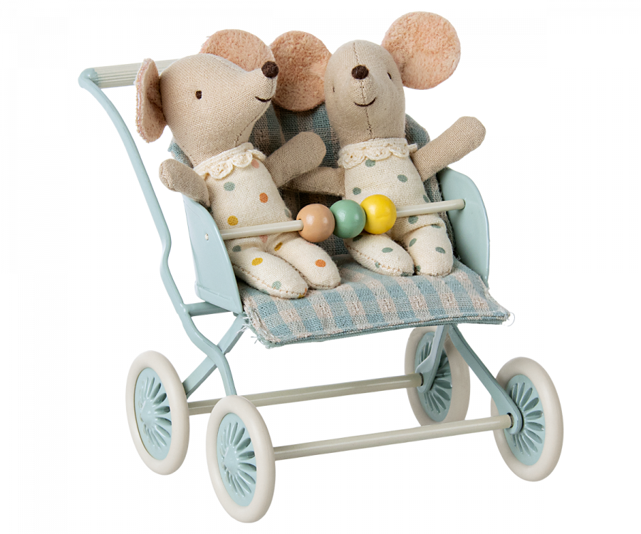 Maileg | Stroller for Baby Mice - Mint