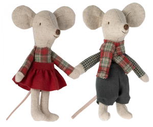 Maileg | Winter Mice Twins - Little Brother + Sister
