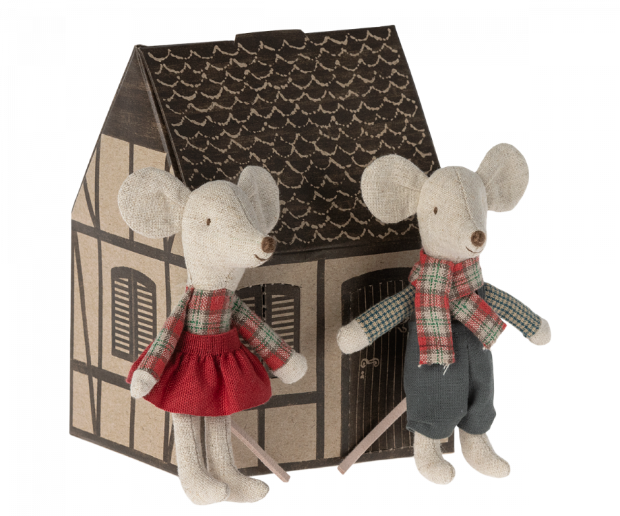 Maileg | Winter Mice Twins - Little Brother + Sister