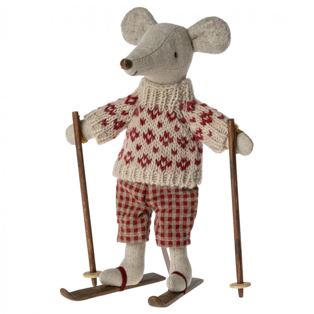 Maileg | Mum Winter Mouse W/Ski Set