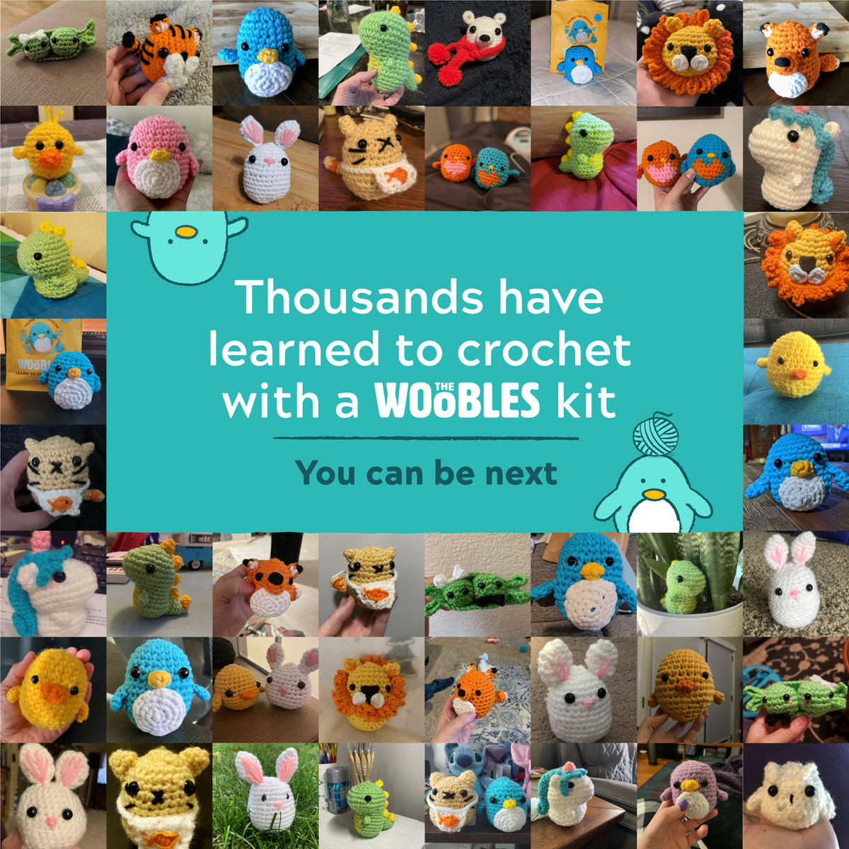 The Woobles | Pierre the Penguin - Beginner Crochet Case
