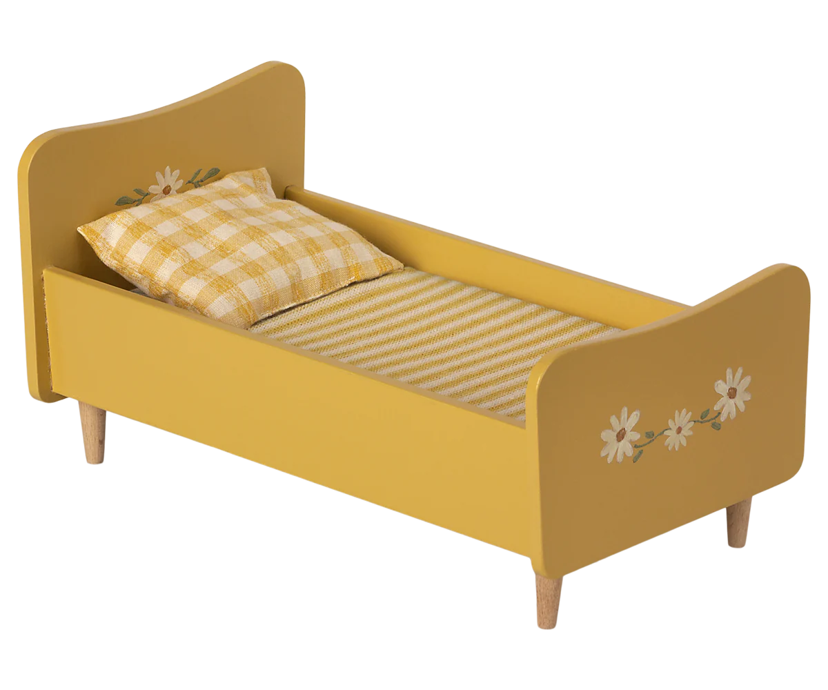 Maileg | Wooden Bed Mini Yellow