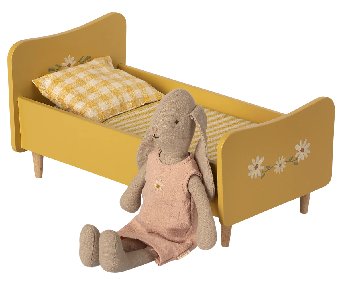 Maileg | Wooden Bed Mini Yellow