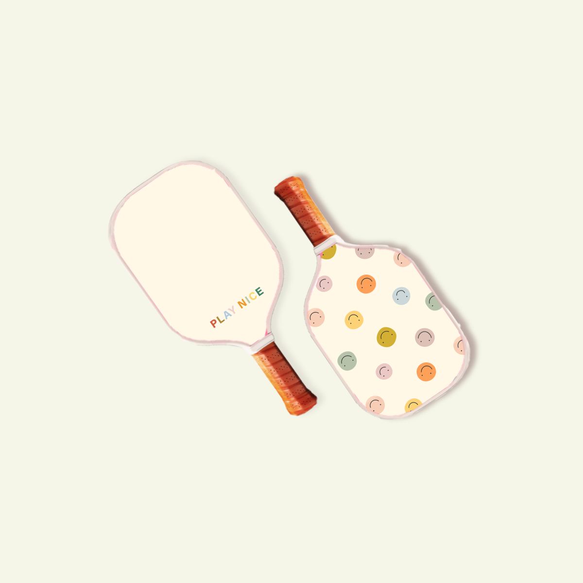 Polished Prints | Kids Smiley Face Pickleball Paddle