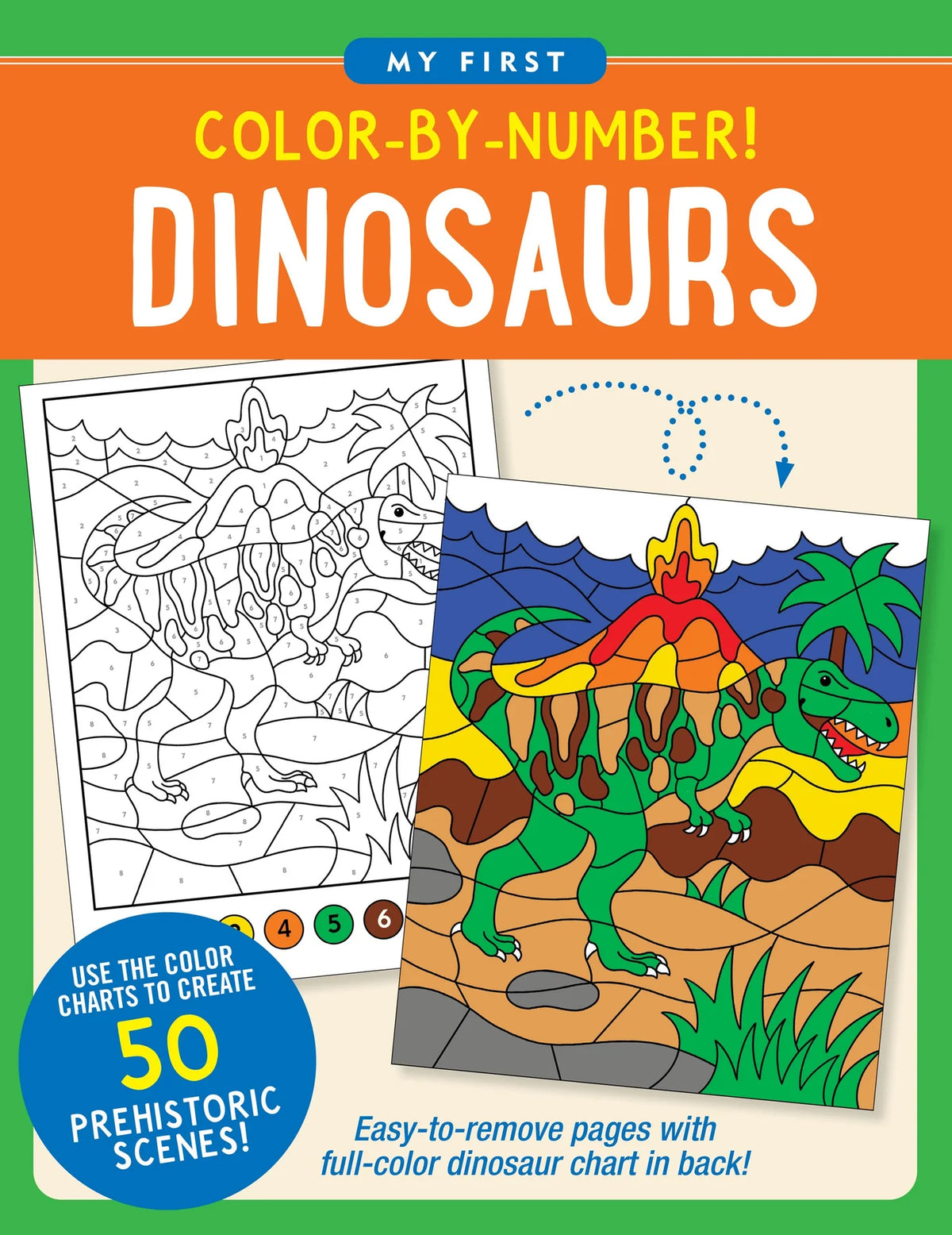 My First | Color by Number Dinosaurs