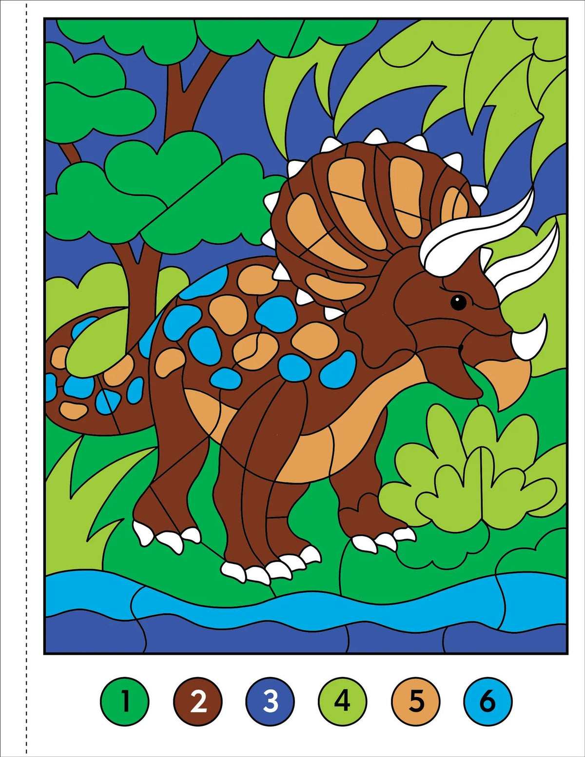 My First | Color by Number Dinosaurs