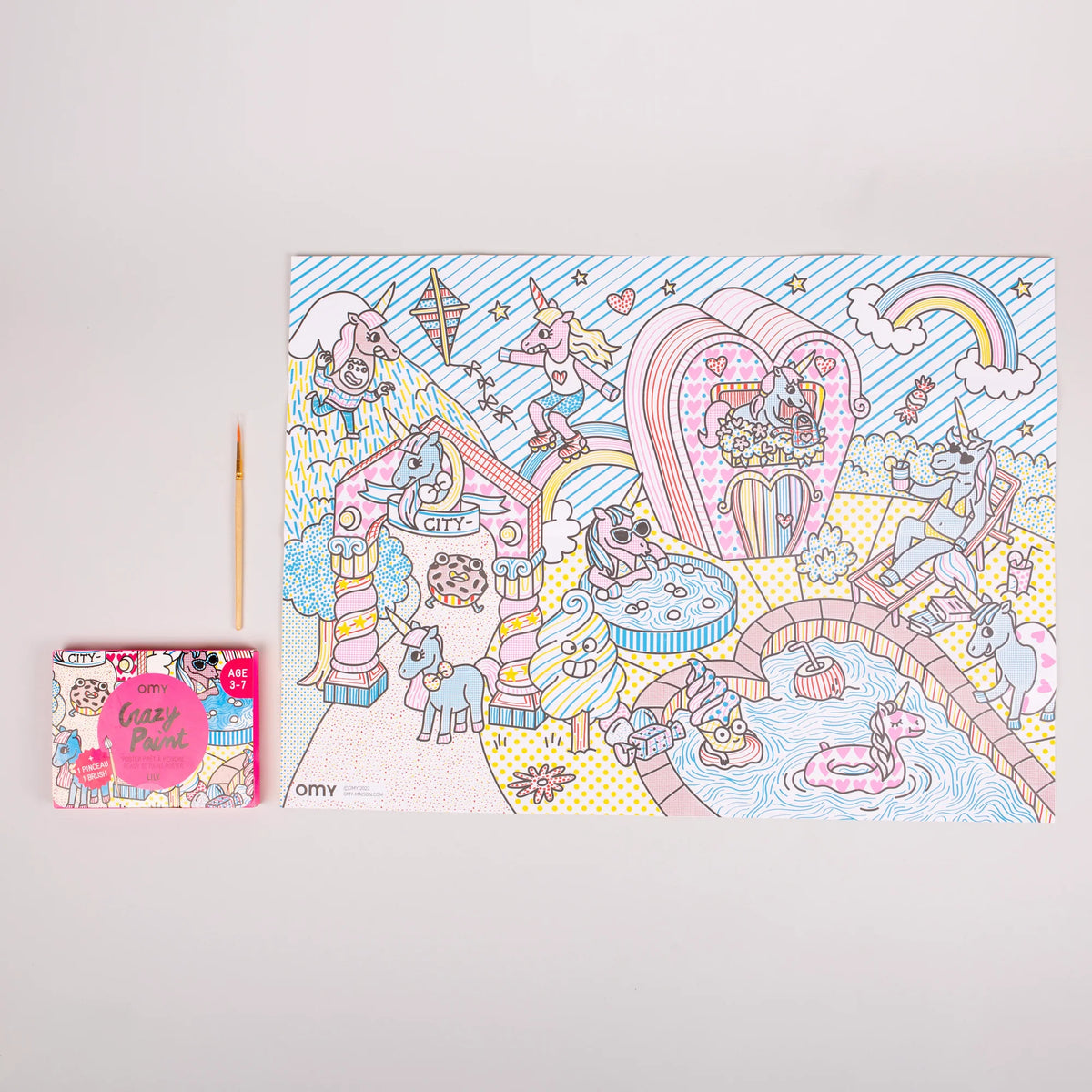 OMY | Crazy Paint Poster Lily