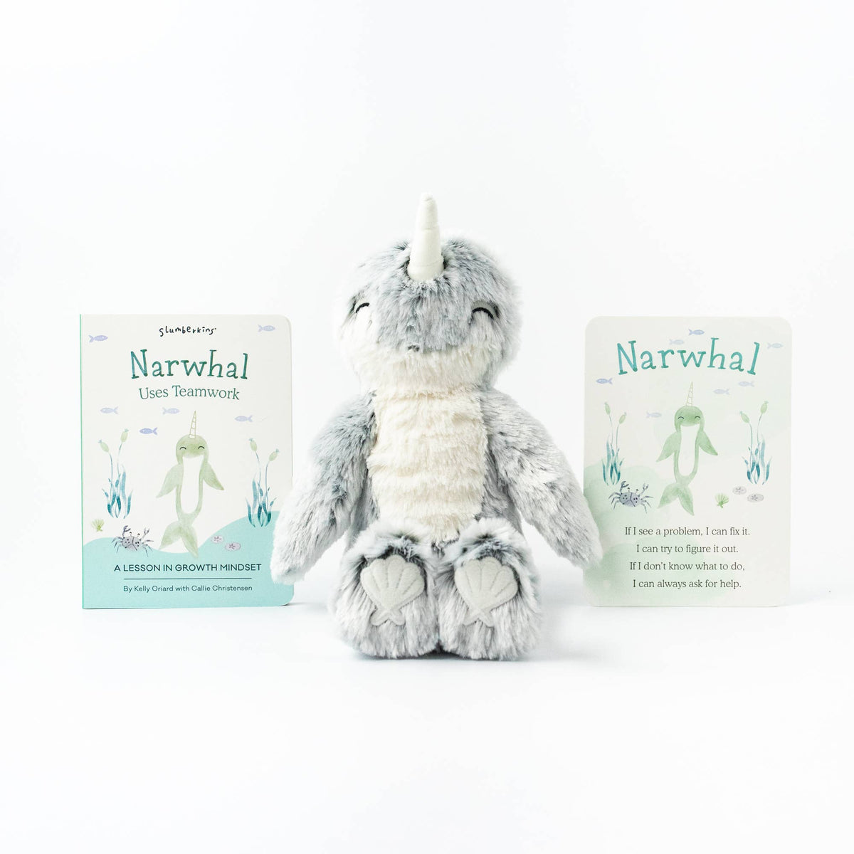 Slumberkins | Silver Narwhal Snuggler