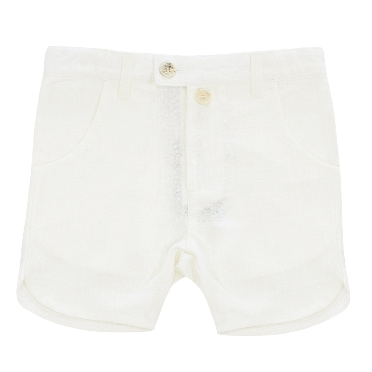 Kipp | Linen Shorts - White
