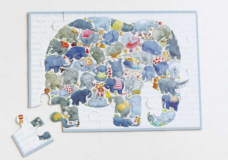 20 Piece Elephant Jigsaw Puzzle