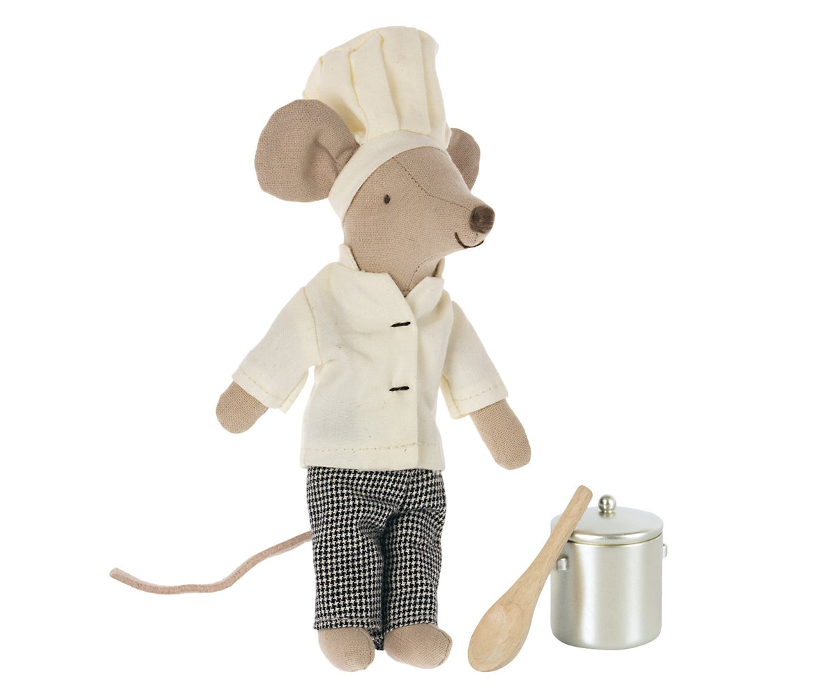 Maileg | Chef Mouse w/Soup Pot + Spoon