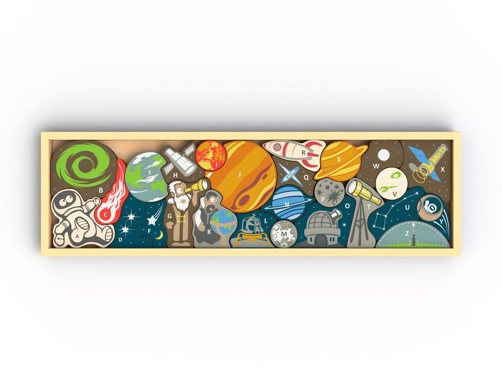 Begin Again - Space A to Z Puzzle & Playset - Seedling & Co.