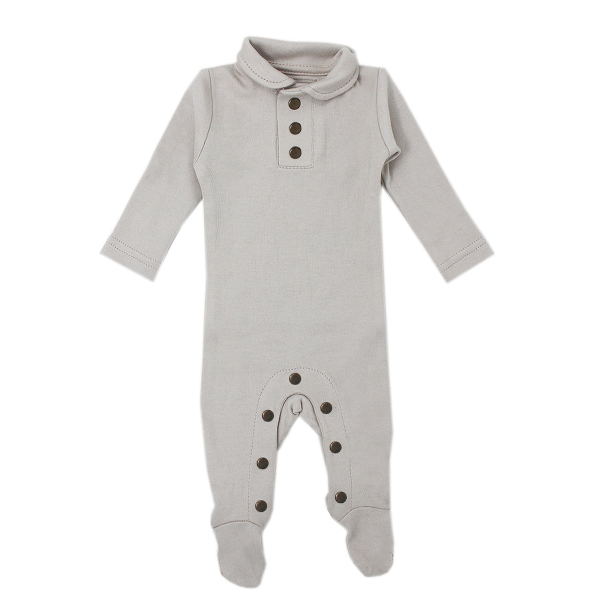 L&#39;ovedbaby | Organic Polo Overall in Pebble