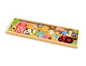 The Farm A to Z Puzzle + Playset