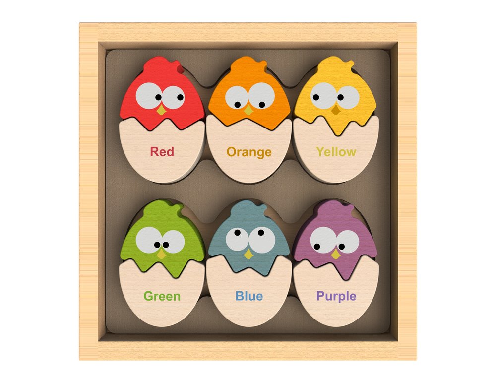 Color &#39;N Eggs Matching Game + Puzzle