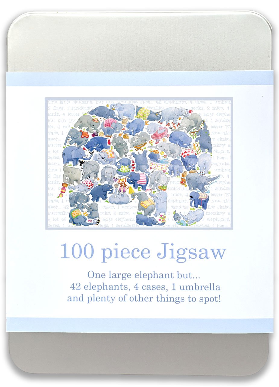 100 Piece Elephant Jigsaw Puzzle