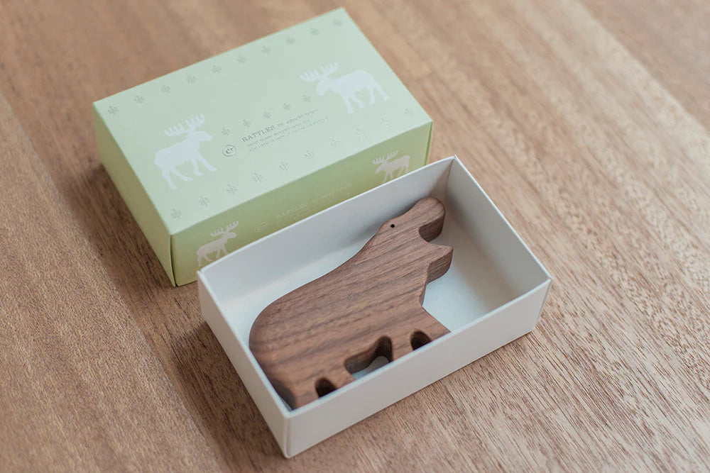 Eguchi Toys Wood Hippo Rattle