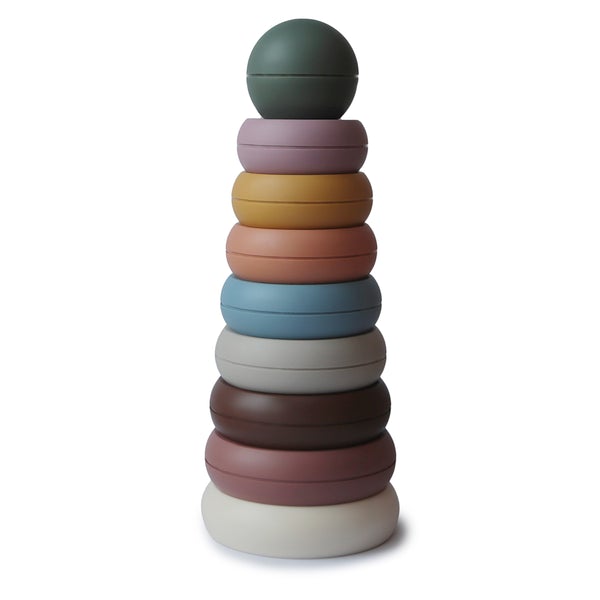 Mushie | Stacking Rings Toy - Original Color - Made in Denmark