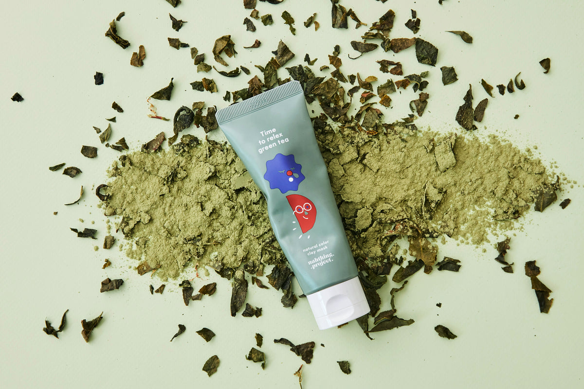 Kids Clay Mask by Nahthing Project | Natural Color Clay Mask - Time to RELEX (Relax+Flex) Green Tea