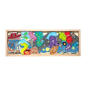 Ocean A to Z Puzzle + Play set