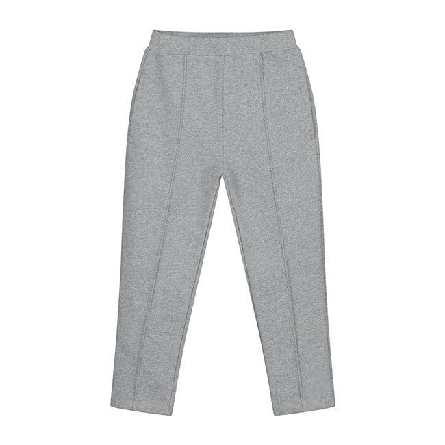 Tee town Men's Printed Grey Melange Trousers