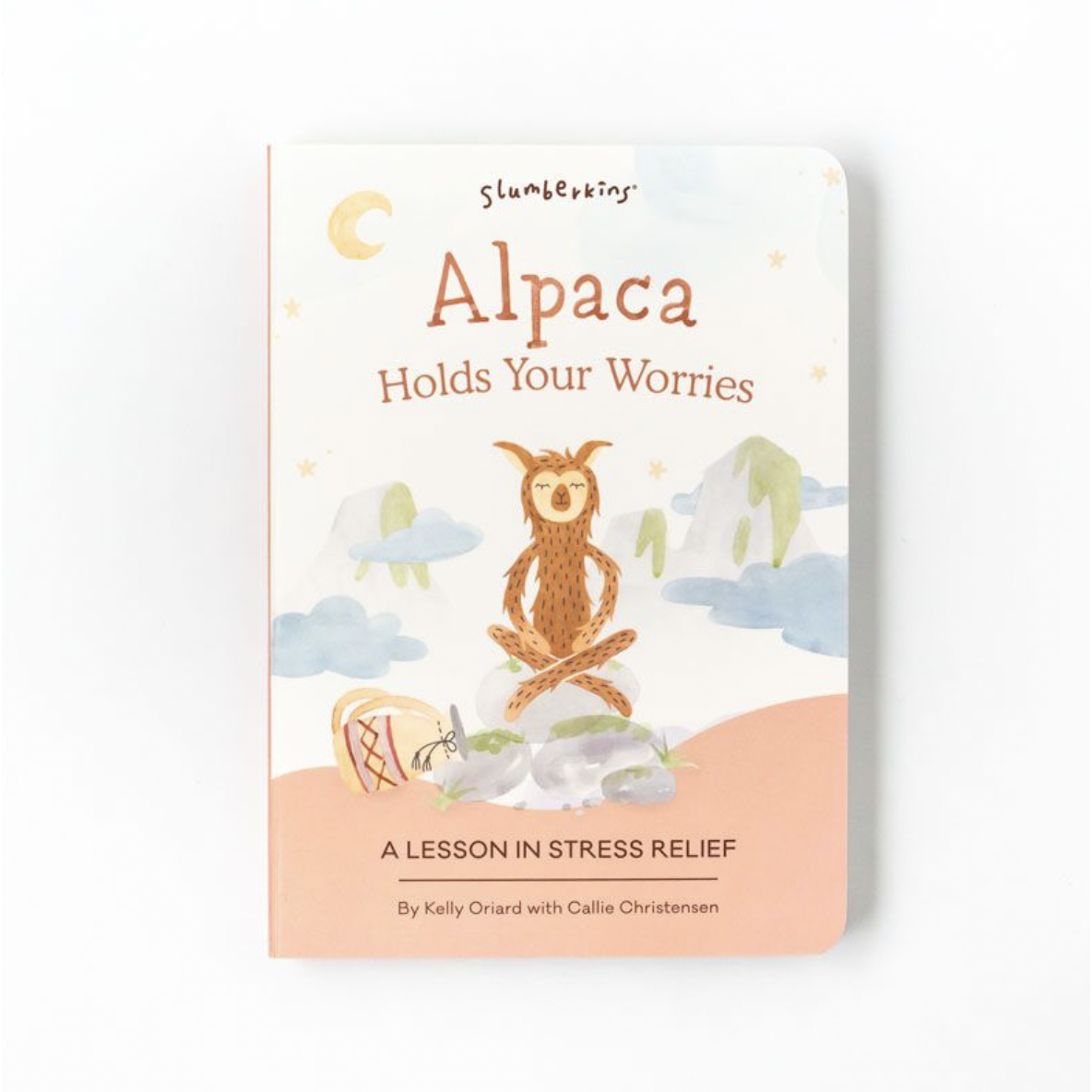 front cover of slumberkins alpaca stress relief board book