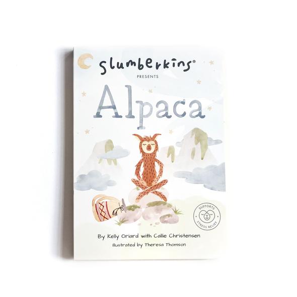 Slumberkins | Alpaca Board Book - Stress Relief