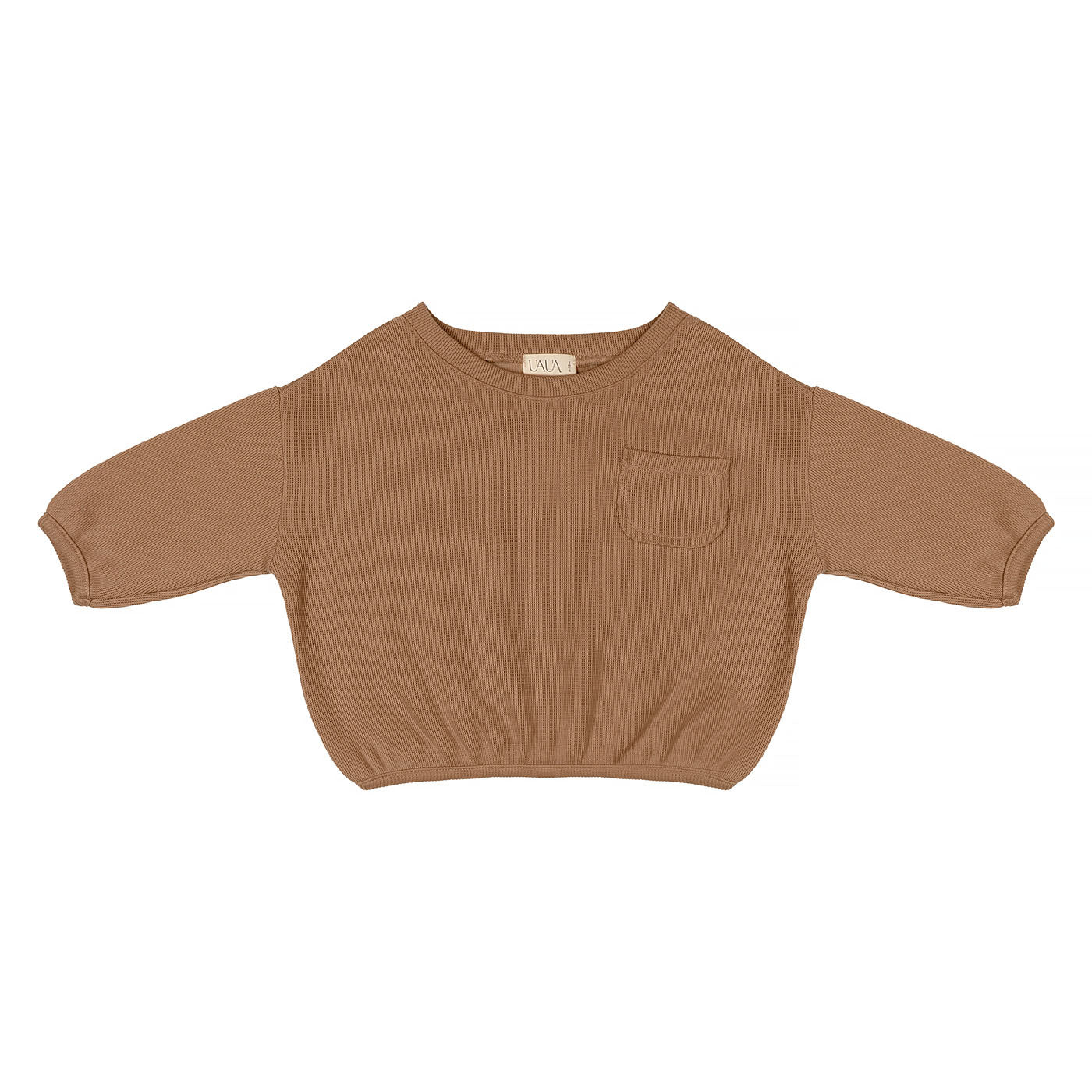 uaua oversized sweater in chocolate still image